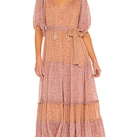 Spell Rae Gown in Peach EUC S - Picture 2 of 9